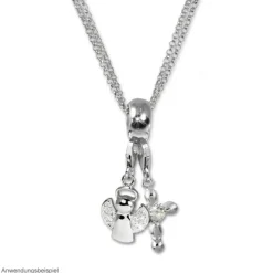 SilberDream 925 Silber Charm Halsketten Set 2x80cm FC00298-2