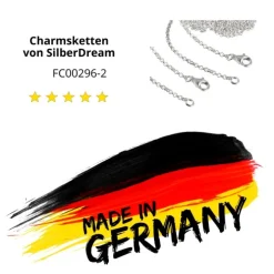 SilberDream 925 Silber Charm Halsketten Set 2x60cm FC00296-2