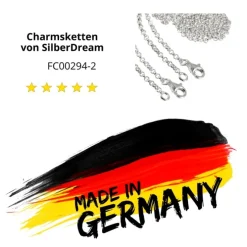 SilberDream 925 Silber Charm Halskette Set 2x40cm FC00294-2