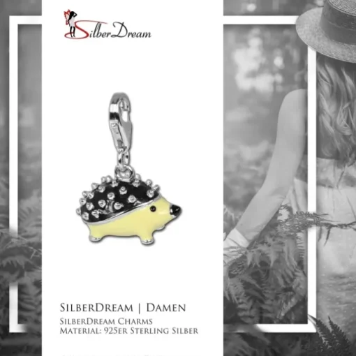 SilberDream 925 Silber Charm Igel Armband Anhänger FC615