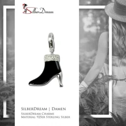 SilberDream 925 Silber Charm Stiefel Armband Anhänger FC247S