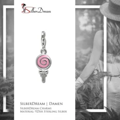 SilberDream 925 Silber Charm Lutscher Armband Anhänger FC627
