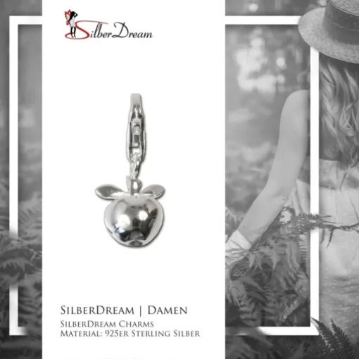 SilberDream 925 Silber Charm Apfel Armband Anhänger FC3109