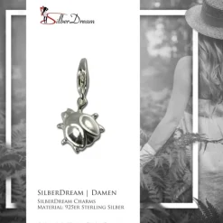 SilberDream 925 Silber Charm Marienkäfer Armband Anhänger FC501
