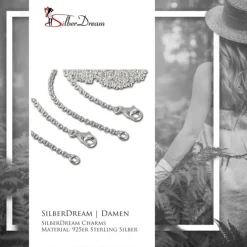 SilberDream 925 Silber Charm Halskette Set 2x70cm FC00297-2