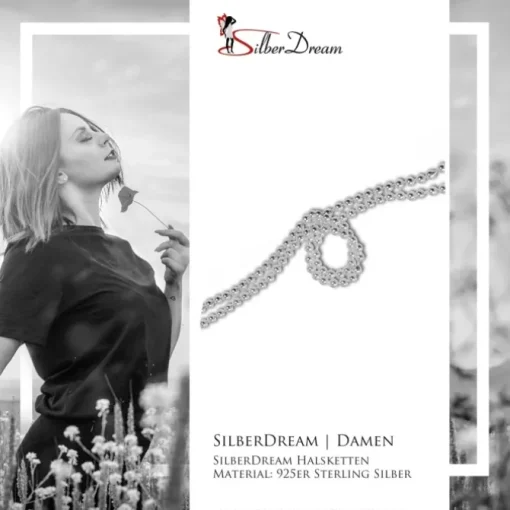 SilberDream 925 Sterling Silber Kette 45cm SDK00645