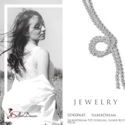 SilberDream 925 Sterling Silber Kette 45cm SDK00645