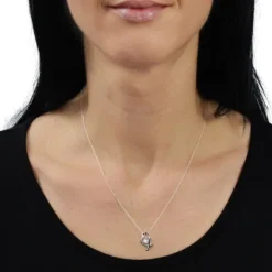 SilberDream Anhänger Herz mit Kette 925er Silber DSK102W