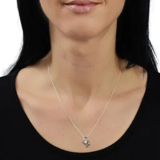 SilberDream Anhänger Herz mit Kette 925er Silber DSK102W
