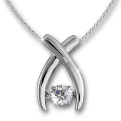 SilberDream Anhänger Kreuz mit Kette 925 Silber DSK103W