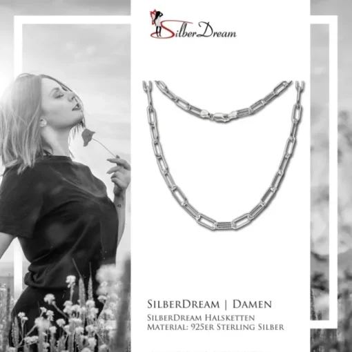 SilberDream Anker Kette Glieder 925 Sterling Silber Damen 75,5cm SDK11575J