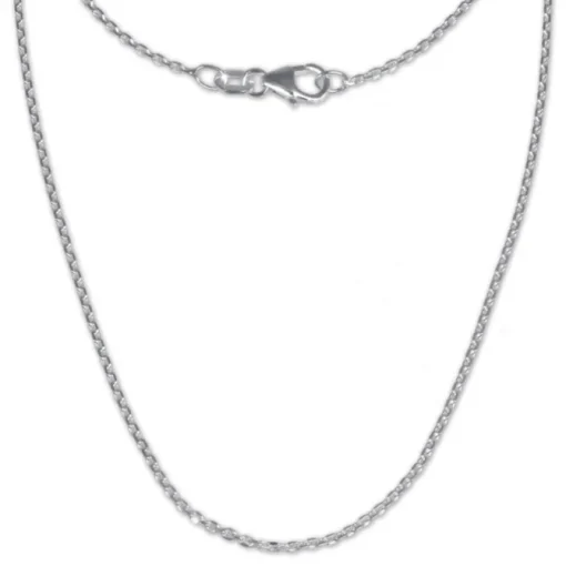 SilberDream Ankerkette fein 925er Silber Halskette 80cm Kette SDK21180
