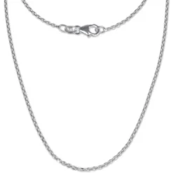 SilberDream Ankerkette fein 925er Silber Halskette 90cm Kette SDK21190
