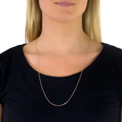 SilberDream Ankerkette rosevergoldet 925er Silber 70cm Damen Kette SDK27170E