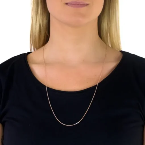 SilberDream Ankerkette rosevergoldet 925er Silber 70cm Damen Kette SDK27170E