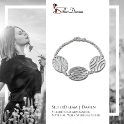 SilberDream Armband Afrika 925 Sterling Silber 19cm SDA417