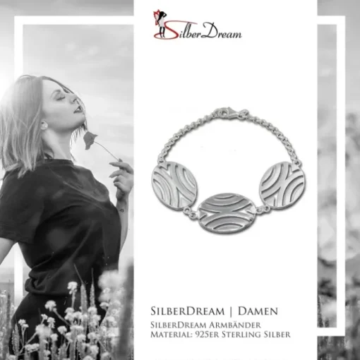 SilberDream Armband Afrika 925 Sterling Silber 19cm SDA417