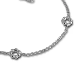 SilberDream Armband Blümchen 925 Sterling Silber Damen 18cm - 21cm SDA1148J