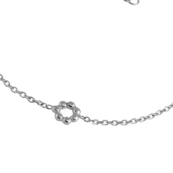 SilberDream Armband Blümchen 925 Sterling Silber Damen 18cm - 21cm SDA1148J