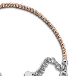 SilberDream Armband Blume rose 925 Sterling Silber Damen 18cm - 21cm SDA1118E