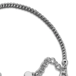 SilberDream Armband Blume 18cm-21cm geschwärzt 925er Silber SDA1198K