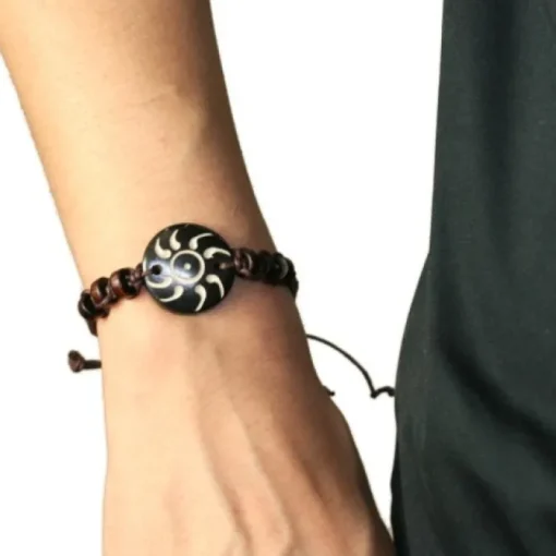 SilberDream Armband braun Surferarmband LA3226B