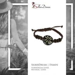 SilberDream Armband braun Surferarmband LA3226B