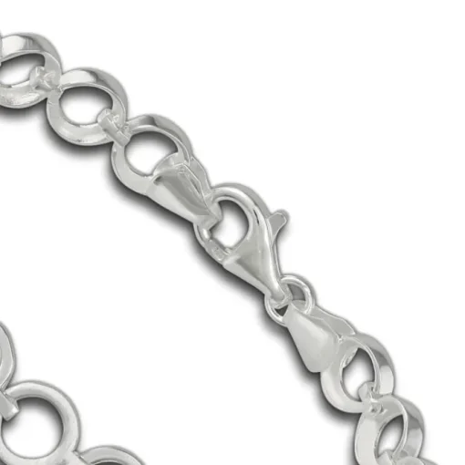 SilberDream Armband Circle matt/glänzend 925 Sterling Silber 19,5cm SDA431