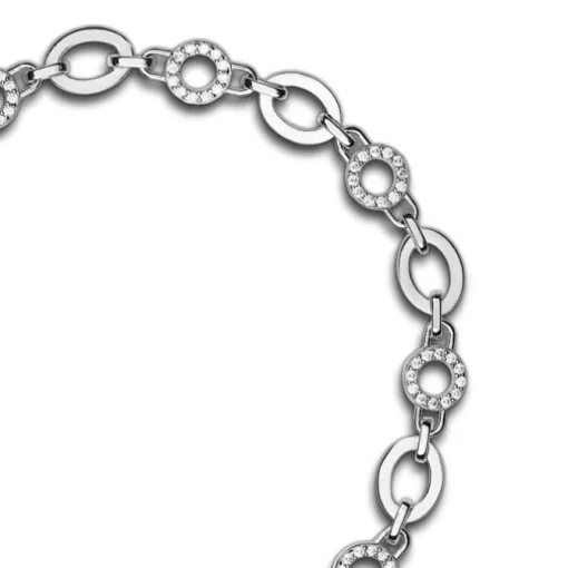 SilberDream Armband Circle 925 Silber poliert Zirkonia ca. 21,5cm SDA4797W