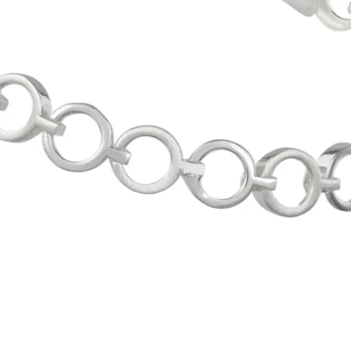 SilberDream Armband Circle matt/glänzend 925 Sterling Silber 19,5cm SDA431