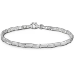 SilberDream Armband Design matt/glänzend 925 Sterling Silber 19cm SDA427