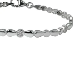 SilberDream Armband Design Zirkonia weiß 925er Silber 19cm Damen SDA4806W