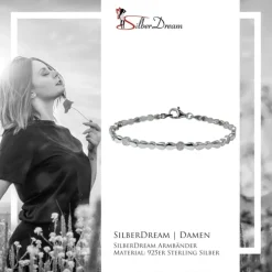 SilberDream Armband Design Zirkonia weiß 925er Silber 19cm Damen SDA4806W