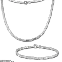 SilberDream Armband Design matt/glänzend 925 Sterling Silber 19cm SDA427