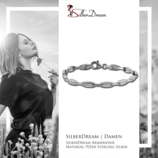 SilberDream Armband Design 925 Sterling Silber 19cm Silberarmband SDA469J