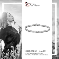 SilberDream Armband Design matt/glänzend 925 Sterling Silber 19cm SDA427