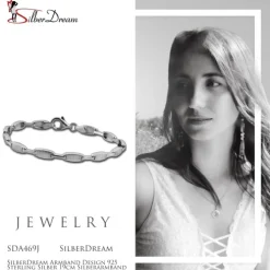 SilberDream Armband Design 925 Sterling Silber 19cm Silberarmband SDA469J
