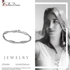 SilberDream Armband Design 925 Sterling Silber 19,3cm Silberarmband SDA404
