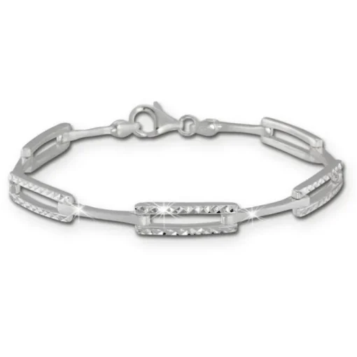 SilberDream Armband diamantiert 925 Silber 19cm Silberarmband SDA442J