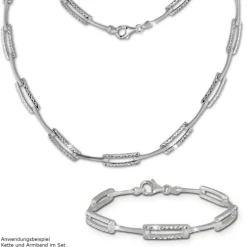 SilberDream Armband diamantiert 925 Silber 19cm Silberarmband SDA442J