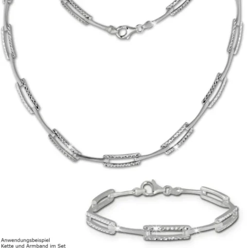 SilberDream Armband diamantiert 925 Silber 19cm Silberarmband SDA442J