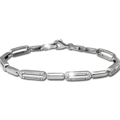 SilberDream Armband Dream Zirkonia weiß 925er Silber 19cm Damen SDA4810W