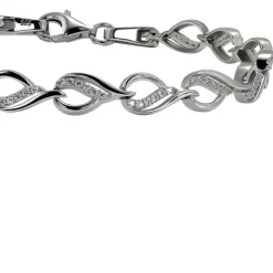 SilberDream Armband Dream Zirkonia weiß 925er Silber 19cm Damen SDA4809W