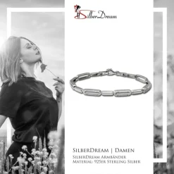 SilberDream Armband Dream Zirkonia weiß 925er Silber 19cm Damen SDA4810W