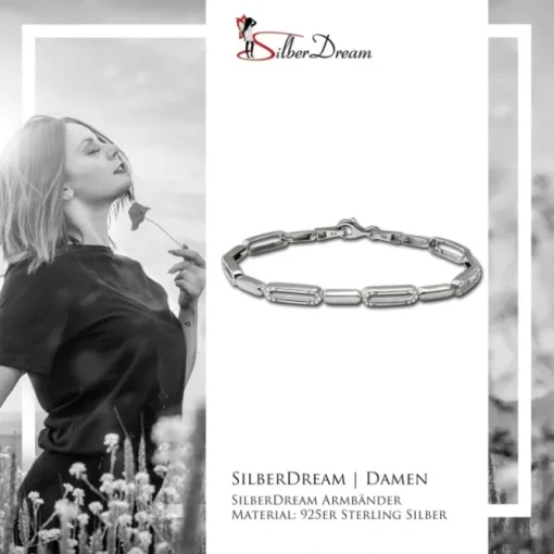 SilberDream Armband Dream Zirkonia weiß 925er Silber 19cm Damen SDA4810W