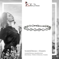 SilberDream Armband Dream Zirkonia weiß 925er Silber 19cm Damen SDA4809W