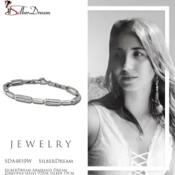 SilberDream Armband Dream Zirkonia weiß 925er Silber 19cm Damen SDA4810W