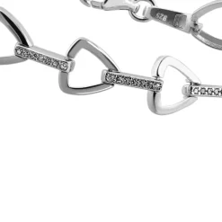 SilberDream Armband Dreicke Zirkonia weiß 925er Silber 18,7cm Damen SDA470W