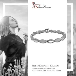 SilberDream Armband Elegance Zirkonia weiß 925er Silber 19cm Damen SDA453W