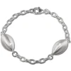 SilberDream Armband Ellipse groß 925 Sterling Silber 19cm Damen SDA421